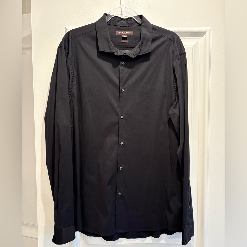 Michael Kors Black Slim Fit Shirt